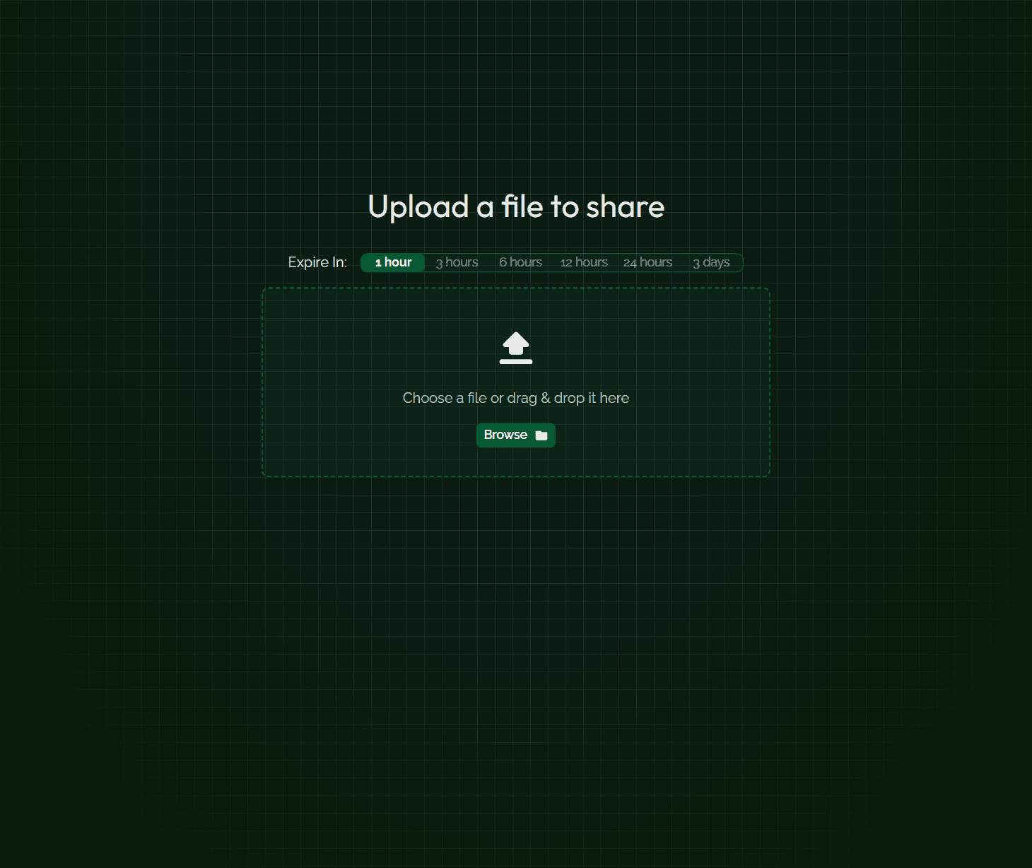Screenshot of Filedrop